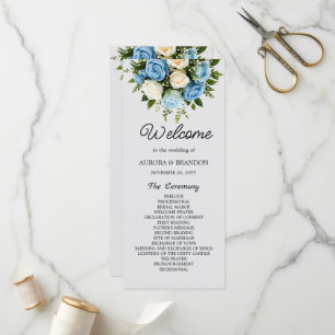 Programme Livret de cérémonie de Mariage personnalisé avec R