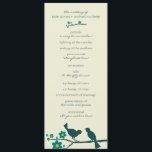 Programme Love's Flight Programs {Peacock}<br><div class="desc">Vous pourrez suivre la cérémonie avec des programmes élégants sur le thème de l'oiseau "Love's Flight" dans le jeu de couleurs paon. Inscrivez l'ordre de cérémonie sur le devant et le nom de la fête de mariage sur le dos. Contactez-moi si vous souhaitez une mise en page différente ou si...</div>