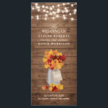 Programme Lumières de Chaîne de Feuilles d'Automne Rustiques<br><div class="desc">Carte de Programme de Mariage Lumières de Chaîne de Feuilles d'Automne Rustiques 
(1) Pour une personnalisation supplémentaire,  veuillez cliquer sur le lien "personnaliser davantage" et utiliser notre outil de conception pour modifier ce modèle. 
(2) Si vous avez besoin d'aide ou d'articles assortis,  veuillez me contacter.</div>