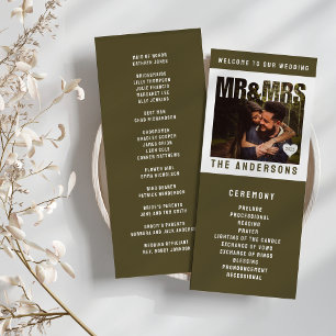 Programme M. & Mme Mariage de coeur du bloc photo