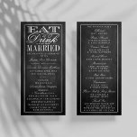 Programme Manger, boire et être marié Chalkboard Mariage<br><div class="desc">Mangez,  Buvez & Soyez Marié Chalkboard programmes de mariage.</div>