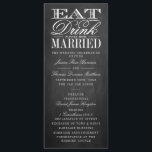 Programme Manger, boire et être marié Chalkboard Mariage<br><div class="desc">Mangez,  Buvez & Soyez Marié Chalkboard programmes de mariage.</div>