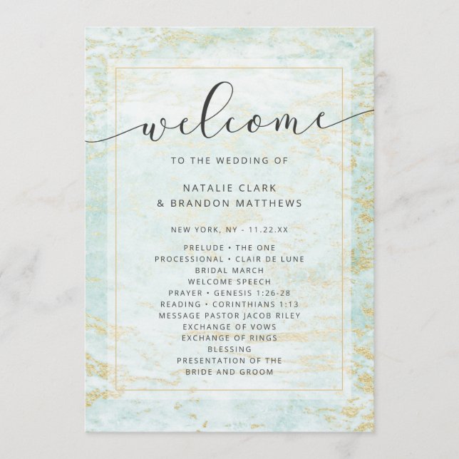 Programme Marbres modernes en Océan avec cérémonie Mariage d (Devant)