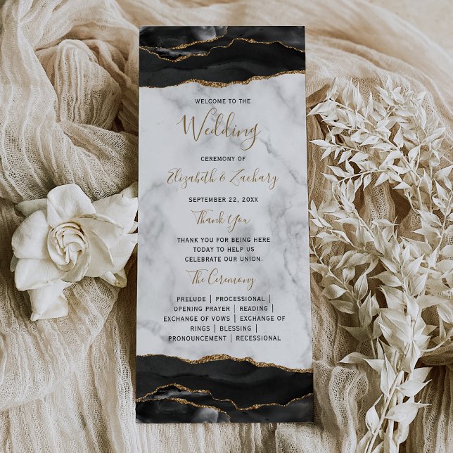 Programme Mariage au marbre d'agate or noir (Créateur téléchargé)