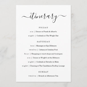 Programme Mariage / Bachelorette Party / Anniversaire