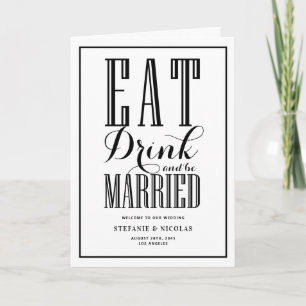 Programme Mariage Black Eat, Drink and Be Married