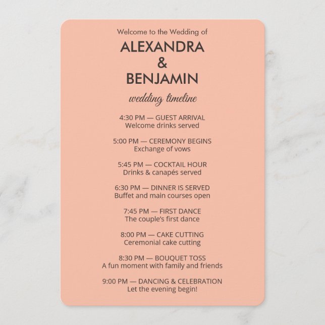 Programme Mariage Botanique Vintage | Élégant Mariage  (Devant)