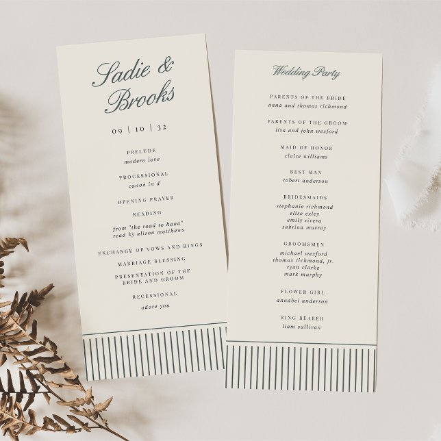 Programme Mariage classique à rayures fines en épicéa fumé (Créateur téléchargé)