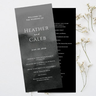 Programme Mariage couleur noir Misty Mountain