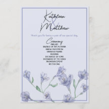 Mariage d'aquarelle bleu foncé
