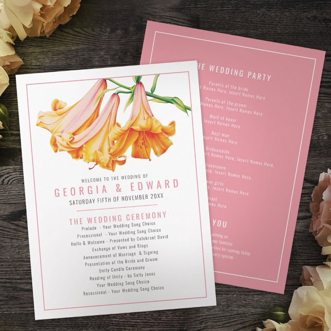 Programme Mariage d'aquarelle orange de la reine d'Afrique (Créateur téléchargé)