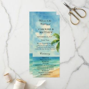 Programme Mariage de destination de l'île de plage tropicale