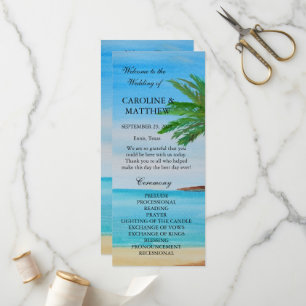 Programme Mariage de destination de l'île de plage tropicale