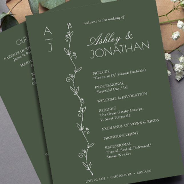 Programme Mariage de diviseur floral biologique moderne (Créateur téléchargé)