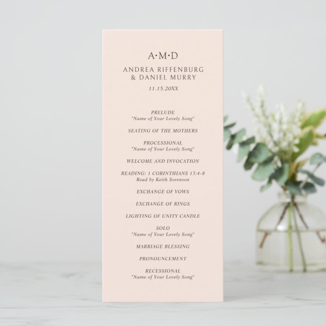 Programme Mariage élégant d'Andrea Tan (Debout devant)