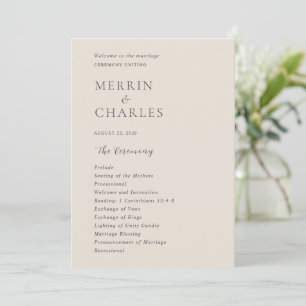 Programme Mariage élégant Merrin Beige