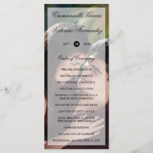 Programme Mariage Élégant Moderne en Photo