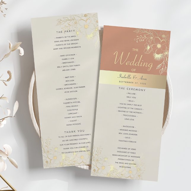 Programme Mariage en Terracotta (Créateur téléchargé)