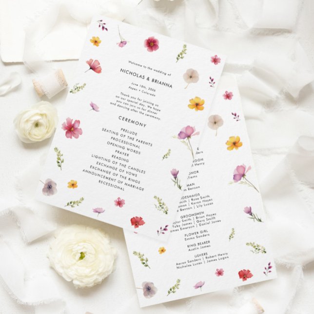 Programme Mariage fleur sauvage (Créateur téléchargé)