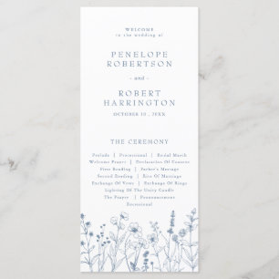 Programme Mariage Fleur sauvage de périphérique minimaliste