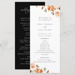 Programme Mariage floral de l'automne de Terre