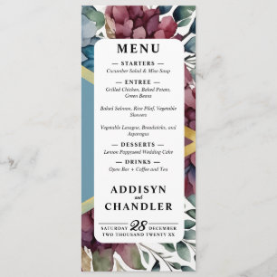 Programme Mariage floral élégant enchanté