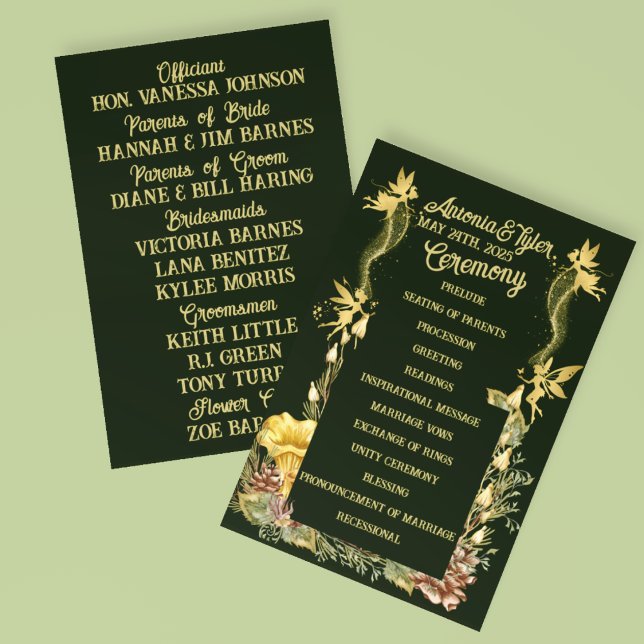 Programme Mariage forestier des fées d'or (Créateur téléchargé)