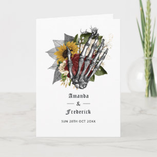 Programme Mariage gothique floral rustique d'automne