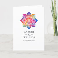 Mariage indien Rainbow Mandala
