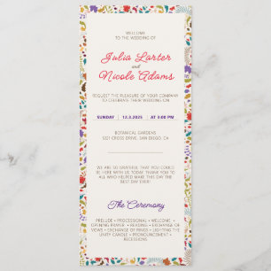 Programme Mariage Jardin de fleurs exotiques Wild Rose Woods