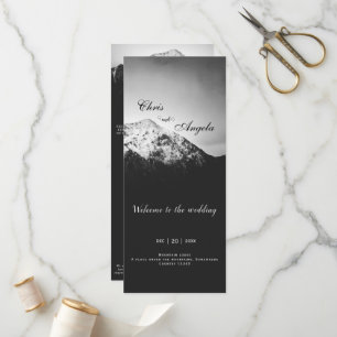 Programme Mariage noir et blanc sous les montagnes