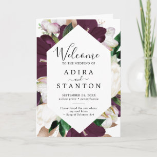 Programme Mariage plié Moody Purple Blooms