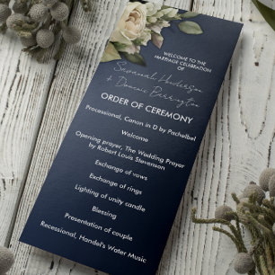 Programme Mariage Rose Dusty Blue Boho