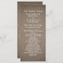Mariage Rustique Burlap