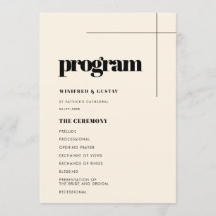 Programme Mariage simple et élégant
