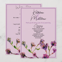 Mariage vintage d'aquarelle florale pourpre
