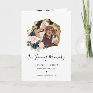 Programme Marine Blush Floral Cadre géométrique 2 Photo Funé