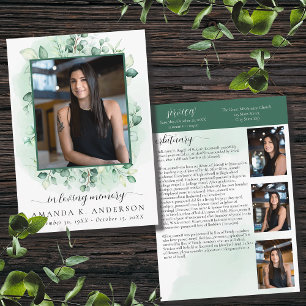 Programme Mémoire d'amour Eucalyptus Verdure Nécrologie