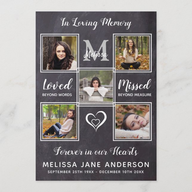 Programme Mémorial Rustique 5 Photos Ordre de service Funéra (Devant)