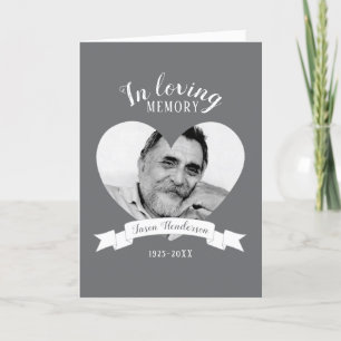 Programme Memorial service photo cancer white ribbon program