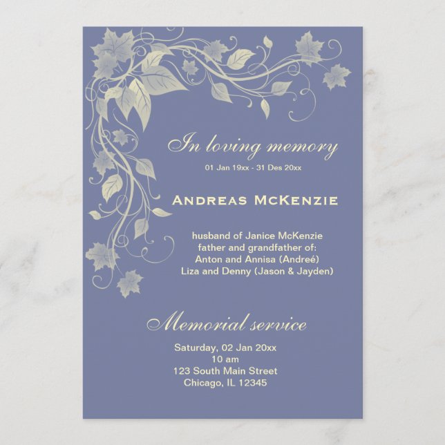 Programme Memoriam (Devant)