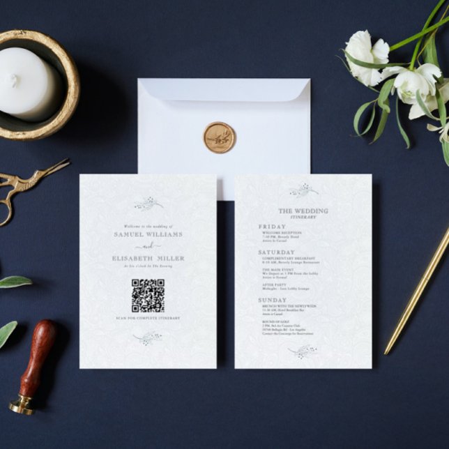 Programme minimal Black On Plush White Paisley (Créateur téléchargé)