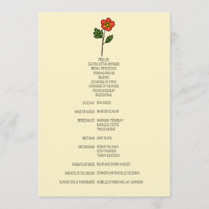 Programme minimaliste de mariage primitif