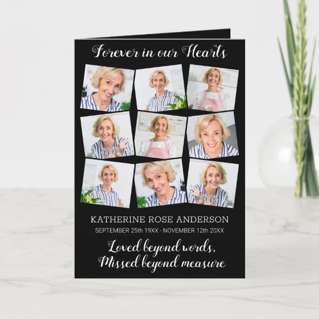 Programme Moderne 9 Photo Ordre du service Funérailles commé (Devant)