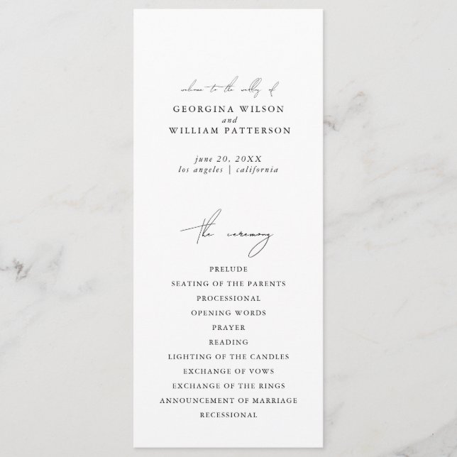 Programme Moderne minimaliste Script Monogramme Appartement  (Devant)