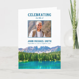 Programme Monts Funérailles Ordre de service Photo Mémorial