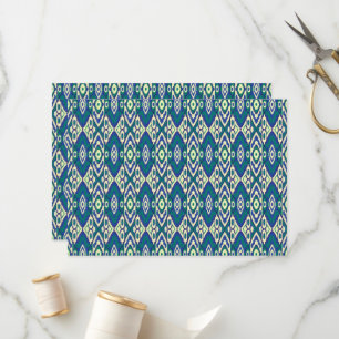 Programme motif bleu et vert avec un arrière - plan blanc