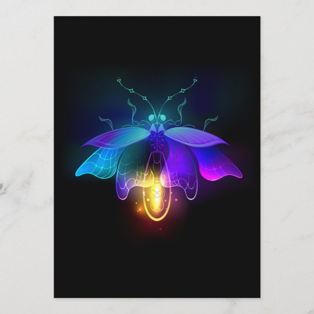 Programme Neon Firefly sur noir (Devant)