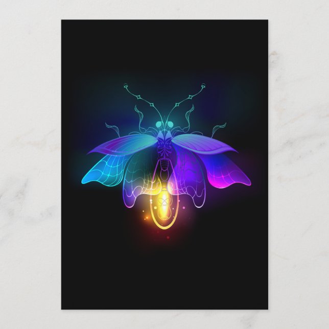Programme Neon Firefly sur noir (Devant)