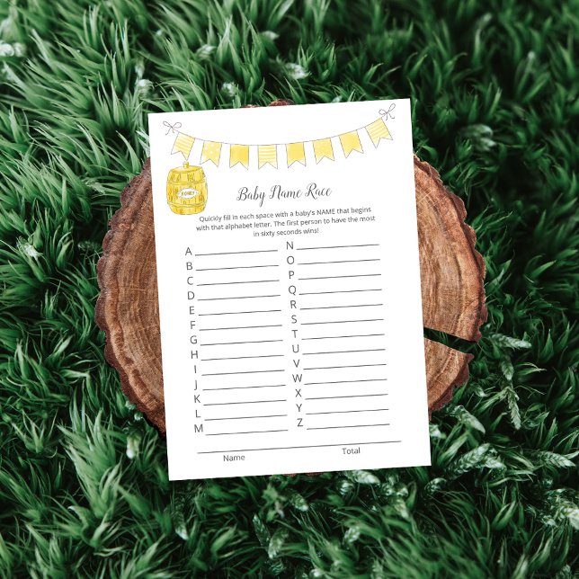 Programme Nom du bébé Race Jeu Girl Teddy Bear Card (Créateur téléchargé)